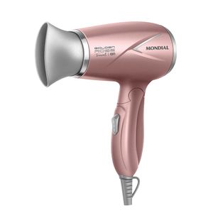 Secador de Cabelos Travel Mondial Golden Rose 1200W SC-47-GR