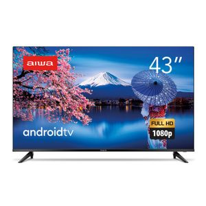 Smart TV Aiwa 43” Android, Full HD, Comando de voz, Dolby Audio, HDR10 - AWS-TV-43-BL-02-A