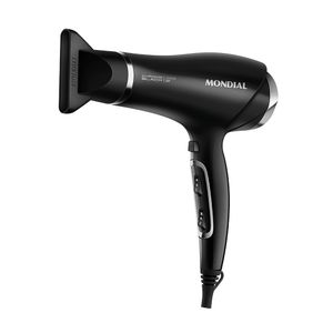 Secador de Cabelos Mondial Preto e Cromado Prata 2000W SCN-04