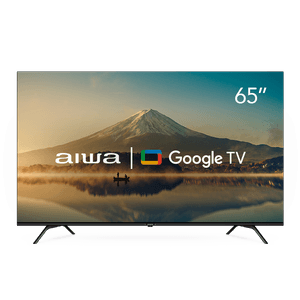 Smart TV AIWA 65” GOOGLE TV 4K Comando de voz Dolby Vision&Atmos AWS-TV-65-BL-01-G